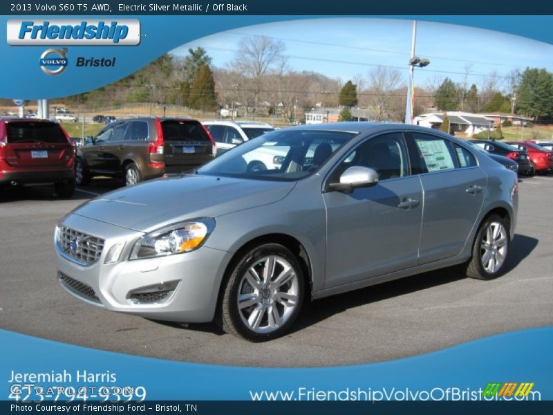 Electric Silver Metallic / Off Black 2013 Volvo S60 T5 AWD