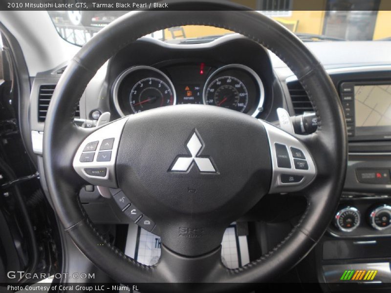 Tarmac Black Pearl / Black 2010 Mitsubishi Lancer GTS