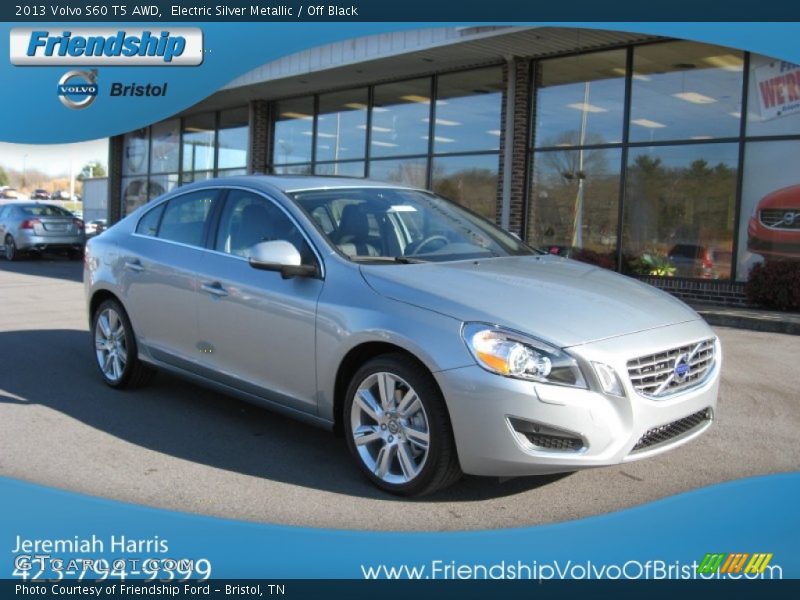 Electric Silver Metallic / Off Black 2013 Volvo S60 T5 AWD