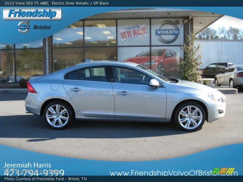 Electric Silver Metallic / Off Black 2013 Volvo S60 T5 AWD