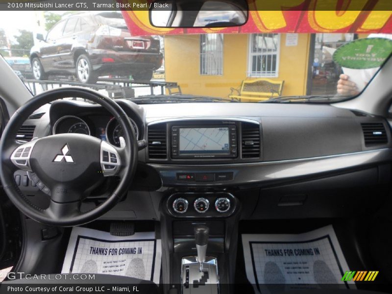 Tarmac Black Pearl / Black 2010 Mitsubishi Lancer GTS