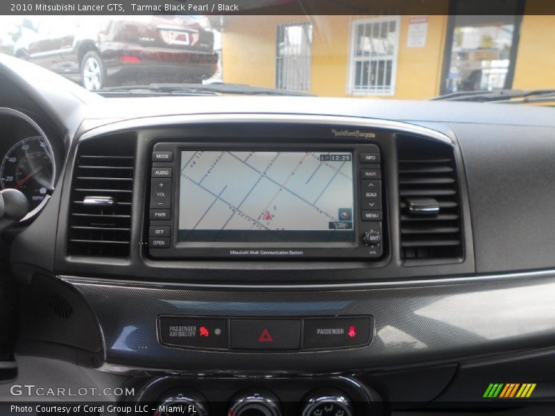 Tarmac Black Pearl / Black 2010 Mitsubishi Lancer GTS