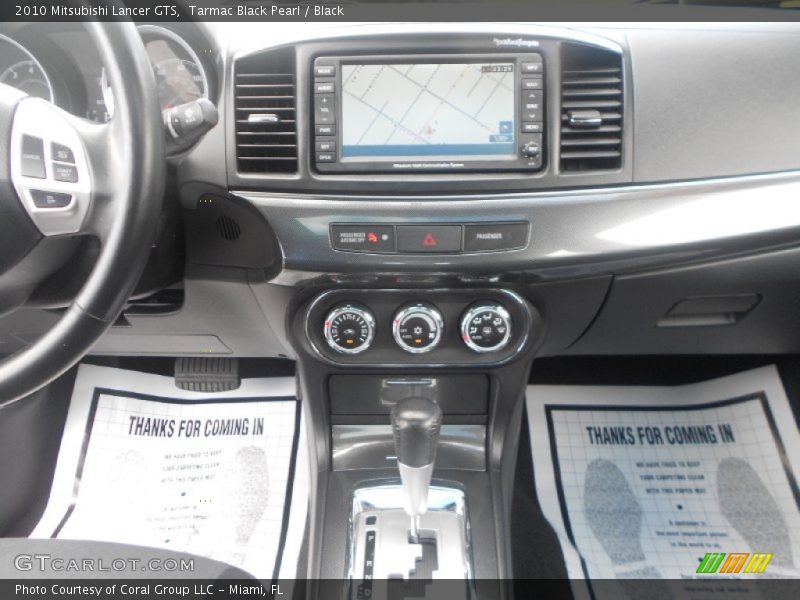 Tarmac Black Pearl / Black 2010 Mitsubishi Lancer GTS