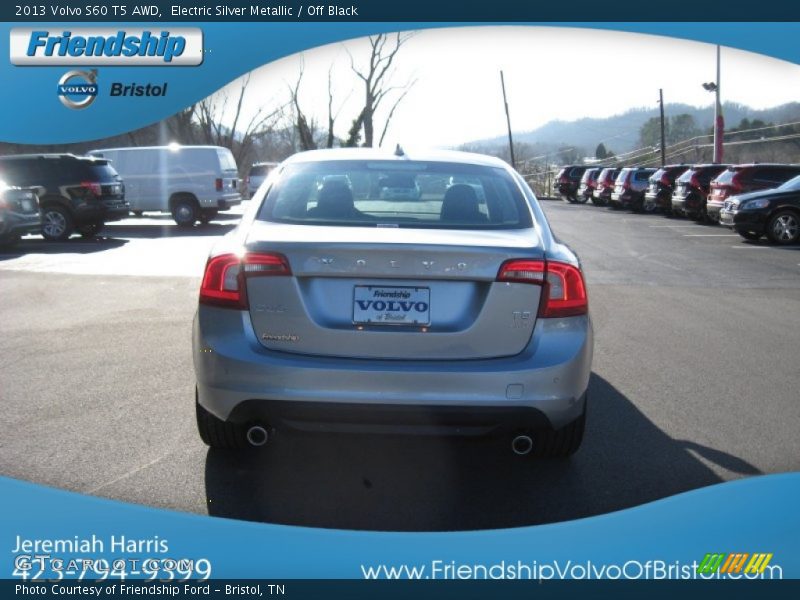 Electric Silver Metallic / Off Black 2013 Volvo S60 T5 AWD