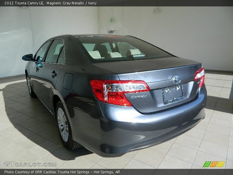Magnetic Gray Metallic / Ivory 2012 Toyota Camry LE