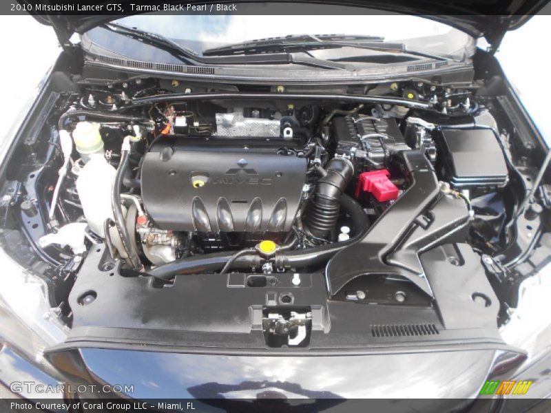 Tarmac Black Pearl / Black 2010 Mitsubishi Lancer GTS