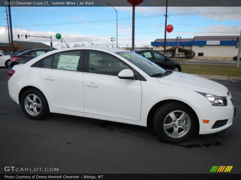 Summit White / Jet Black 2012 Chevrolet Cruze LT