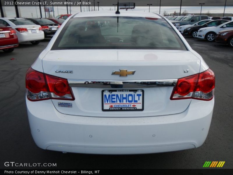 Summit White / Jet Black 2012 Chevrolet Cruze LT