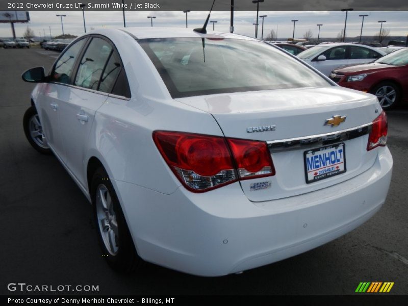 Summit White / Jet Black 2012 Chevrolet Cruze LT