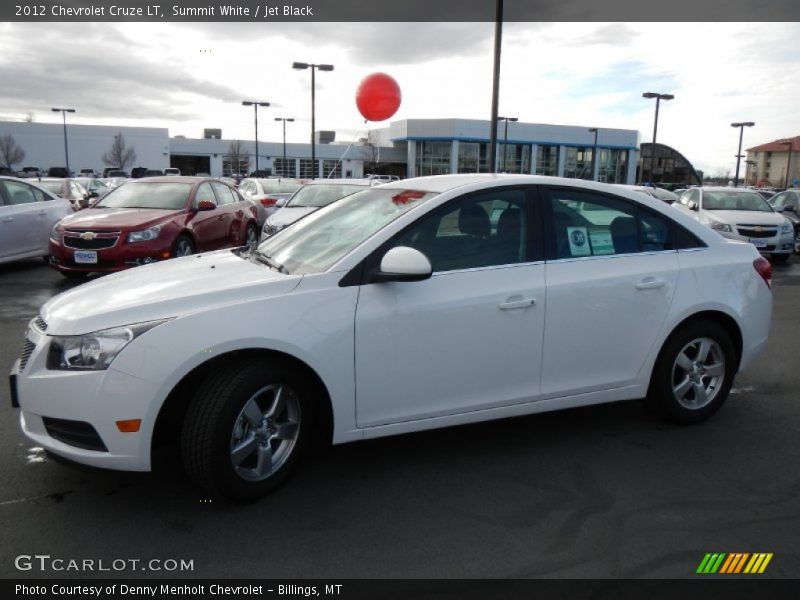 Summit White / Jet Black 2012 Chevrolet Cruze LT