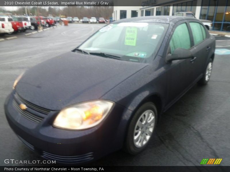 Imperial Blue Metallic / Gray 2010 Chevrolet Cobalt LS Sedan