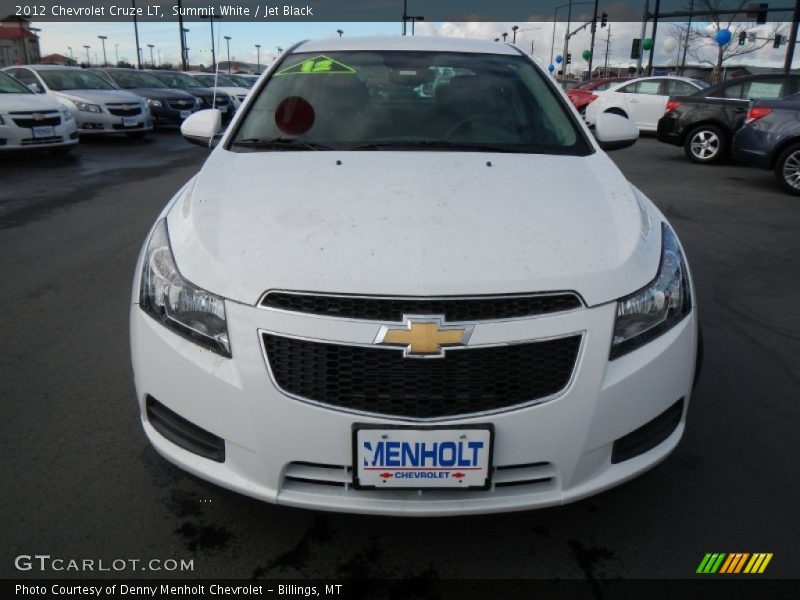 Summit White / Jet Black 2012 Chevrolet Cruze LT