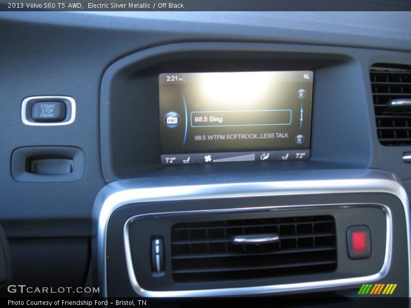 Electric Silver Metallic / Off Black 2013 Volvo S60 T5 AWD