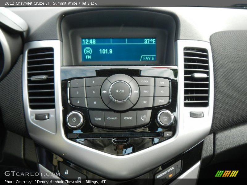 Summit White / Jet Black 2012 Chevrolet Cruze LT