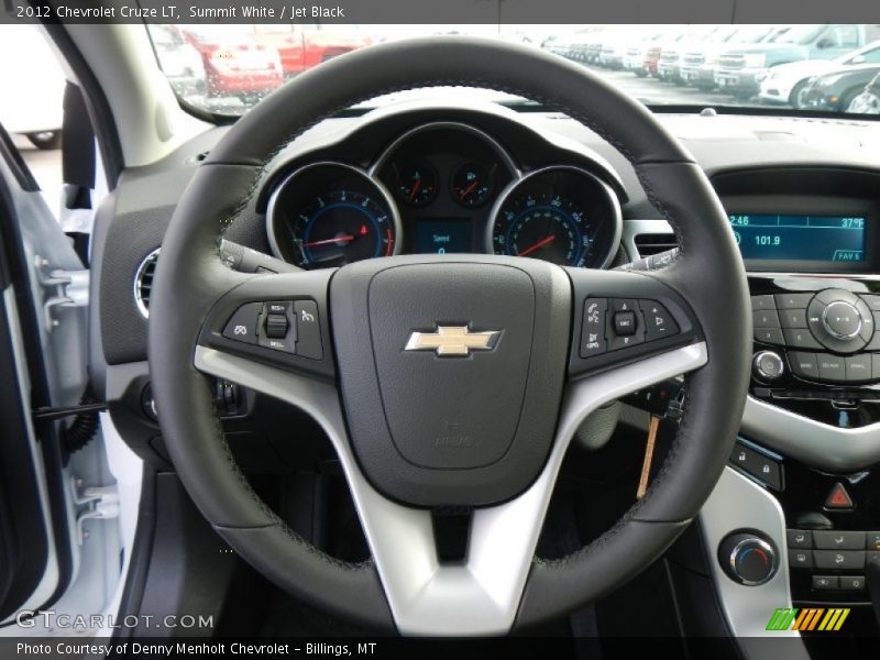 Summit White / Jet Black 2012 Chevrolet Cruze LT