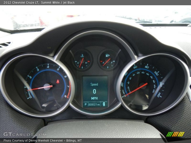 Summit White / Jet Black 2012 Chevrolet Cruze LT