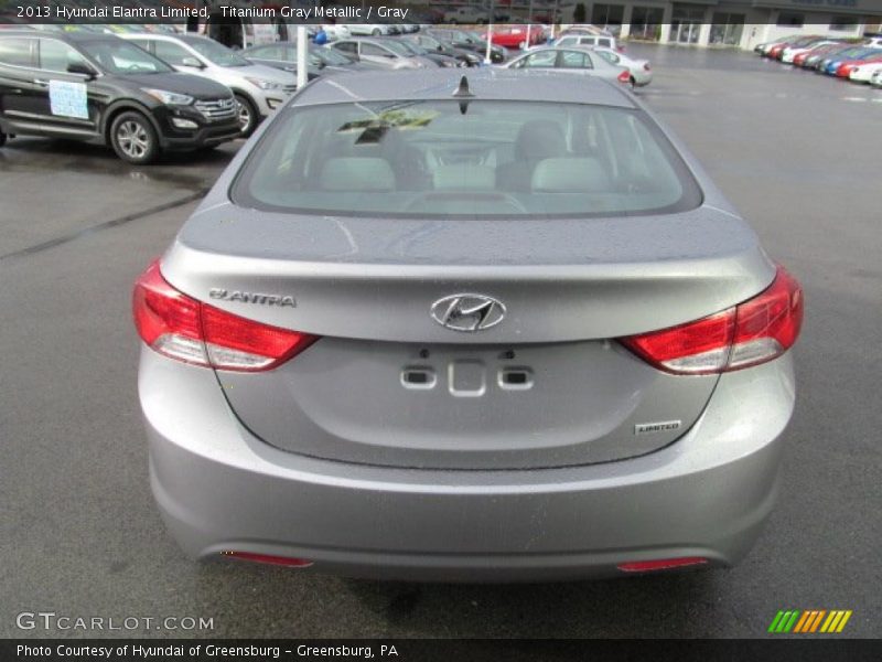 Titanium Gray Metallic / Gray 2013 Hyundai Elantra Limited