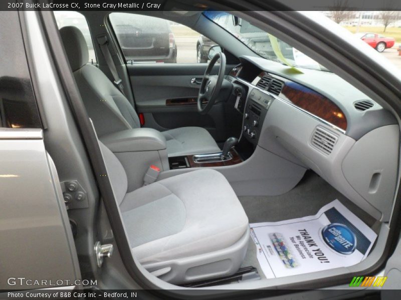 Stone Gray Metallic / Gray 2007 Buick LaCrosse CX