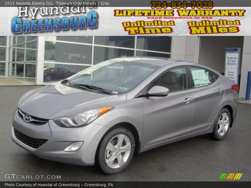 Titanium Gray Metallic / Gray 2013 Hyundai Elantra GLS