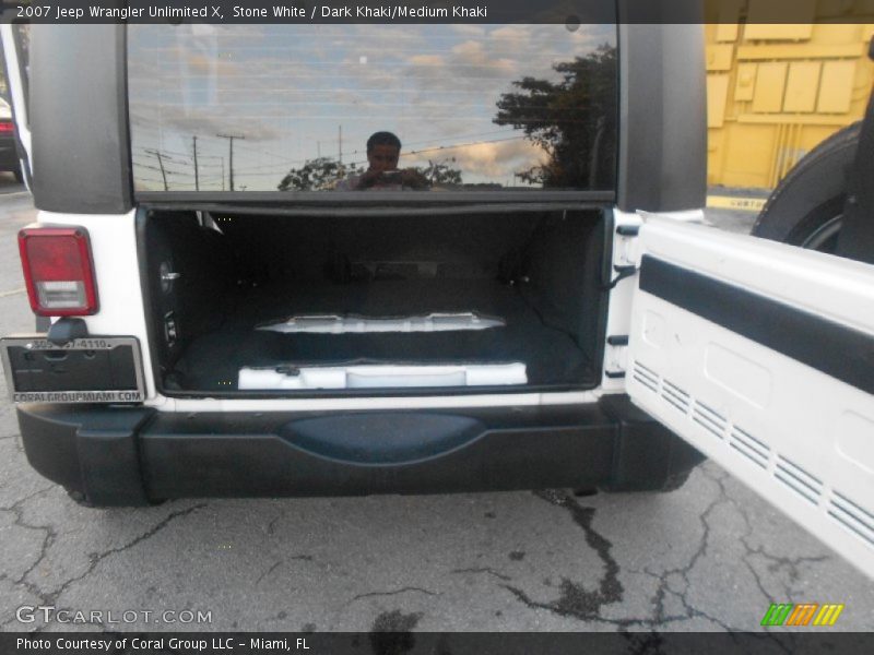 Stone White / Dark Khaki/Medium Khaki 2007 Jeep Wrangler Unlimited X