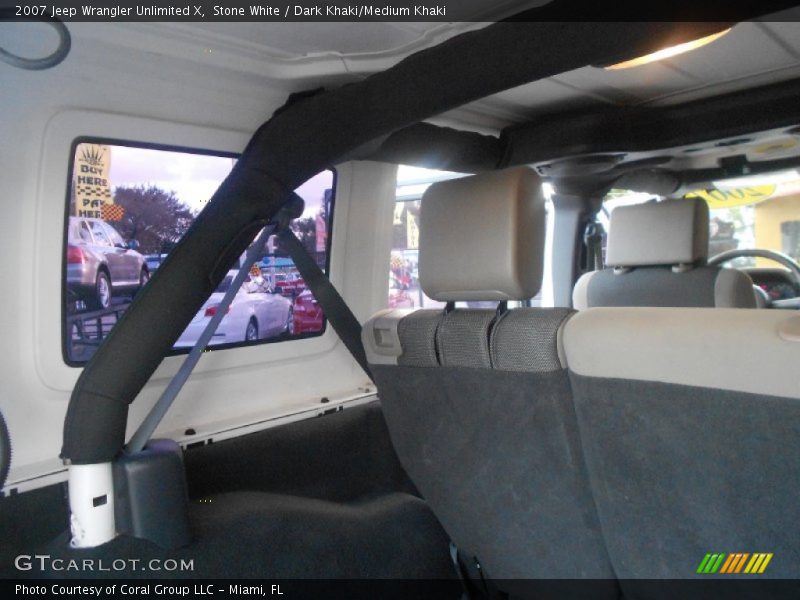 Stone White / Dark Khaki/Medium Khaki 2007 Jeep Wrangler Unlimited X