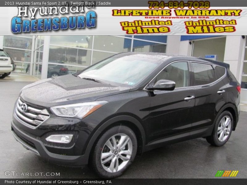 Twilight Black / Saddle 2013 Hyundai Santa Fe Sport 2.0T