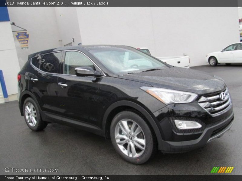 Twilight Black / Saddle 2013 Hyundai Santa Fe Sport 2.0T