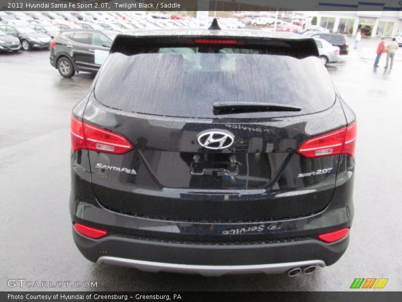 Twilight Black / Saddle 2013 Hyundai Santa Fe Sport 2.0T