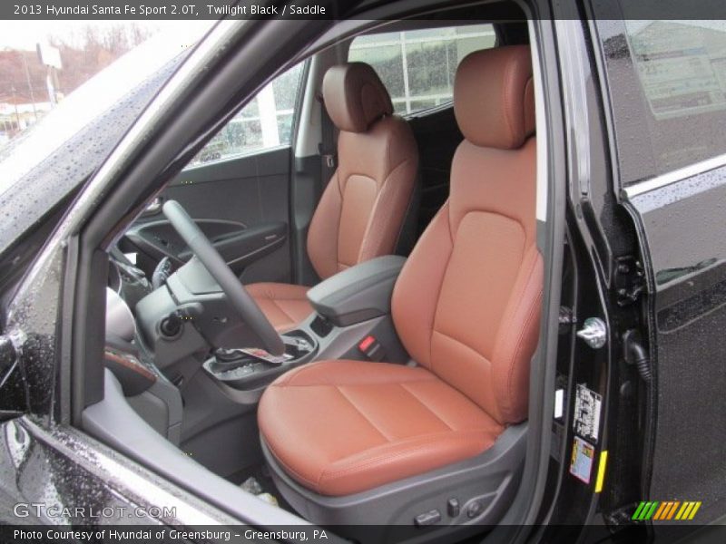 Front Seat of 2013 Santa Fe Sport 2.0T