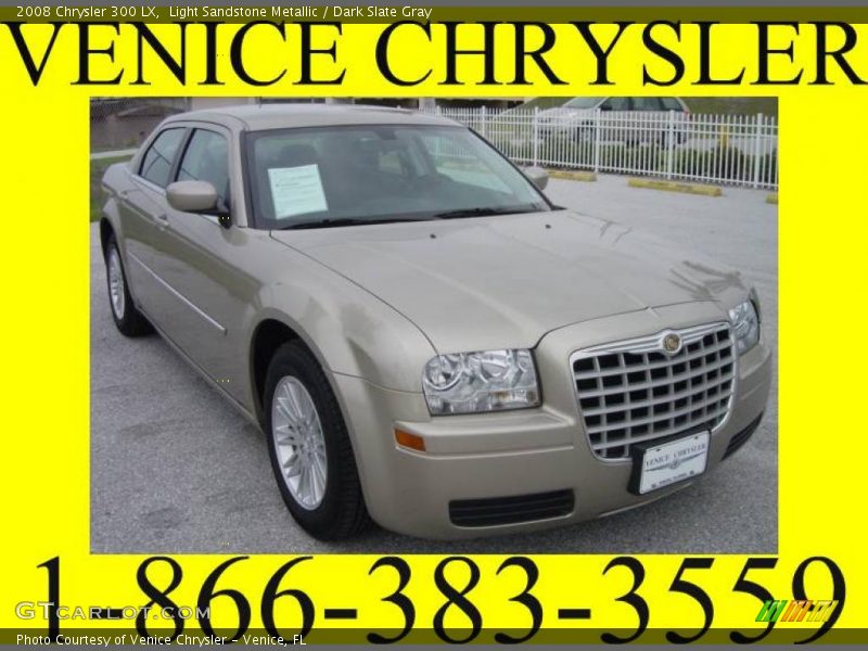 Light Sandstone Metallic / Dark Slate Gray 2008 Chrysler 300 LX