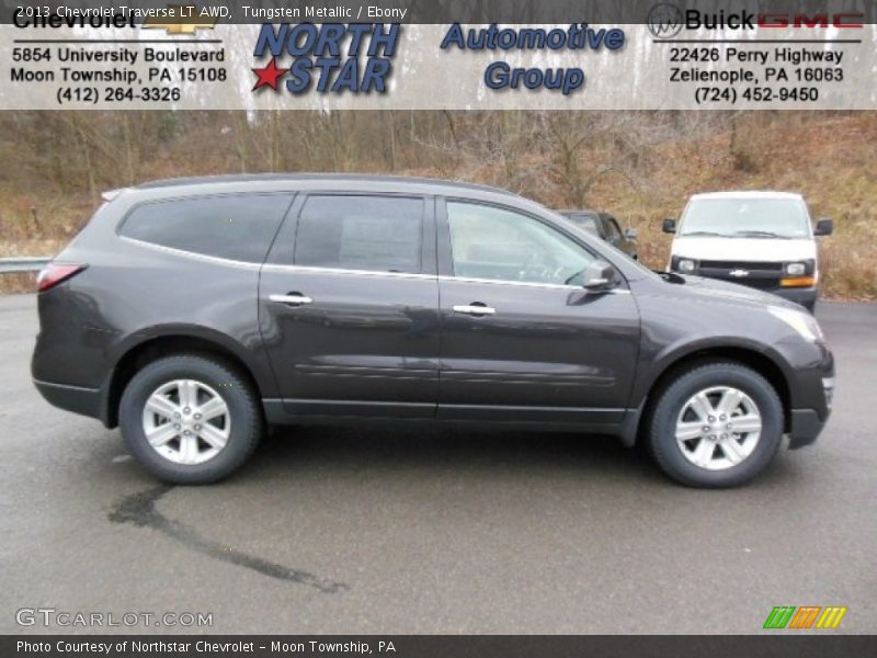Tungsten Metallic / Ebony 2013 Chevrolet Traverse LT AWD