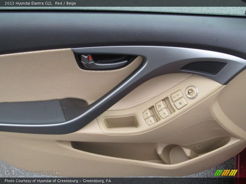 Red / Beige 2013 Hyundai Elantra GLS