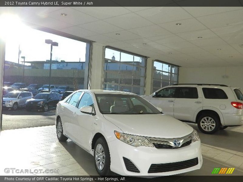 Super White / Ash 2012 Toyota Camry Hybrid LE