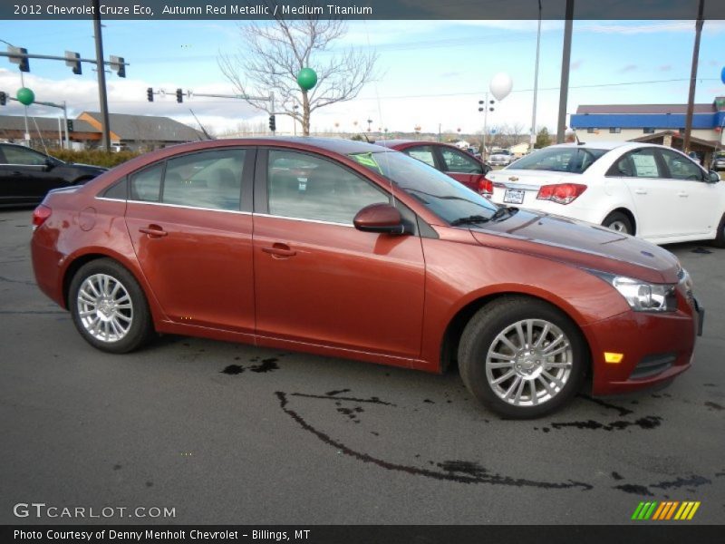 Autumn Red Metallic / Medium Titanium 2012 Chevrolet Cruze Eco