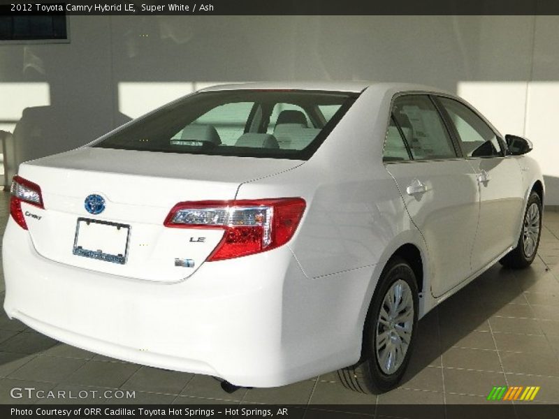 Super White / Ash 2012 Toyota Camry Hybrid LE