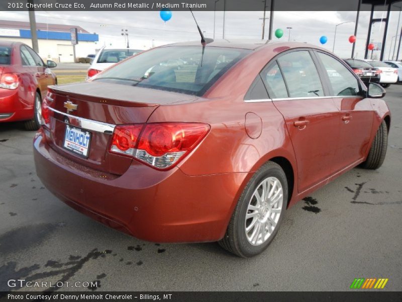 Autumn Red Metallic / Medium Titanium 2012 Chevrolet Cruze Eco