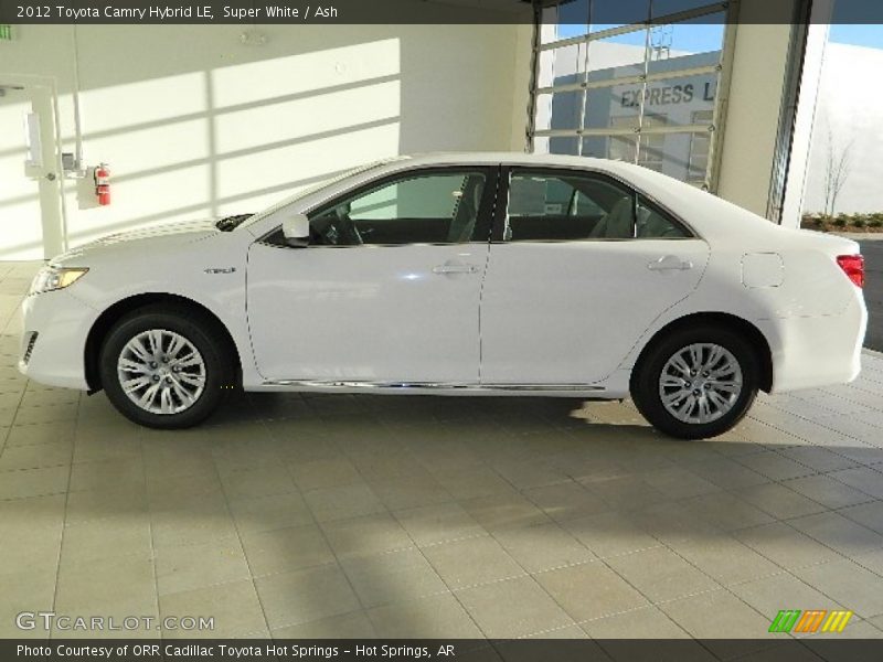 Super White / Ash 2012 Toyota Camry Hybrid LE