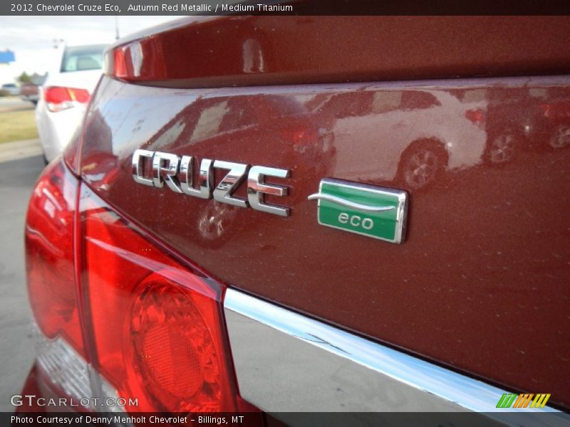 Autumn Red Metallic / Medium Titanium 2012 Chevrolet Cruze Eco