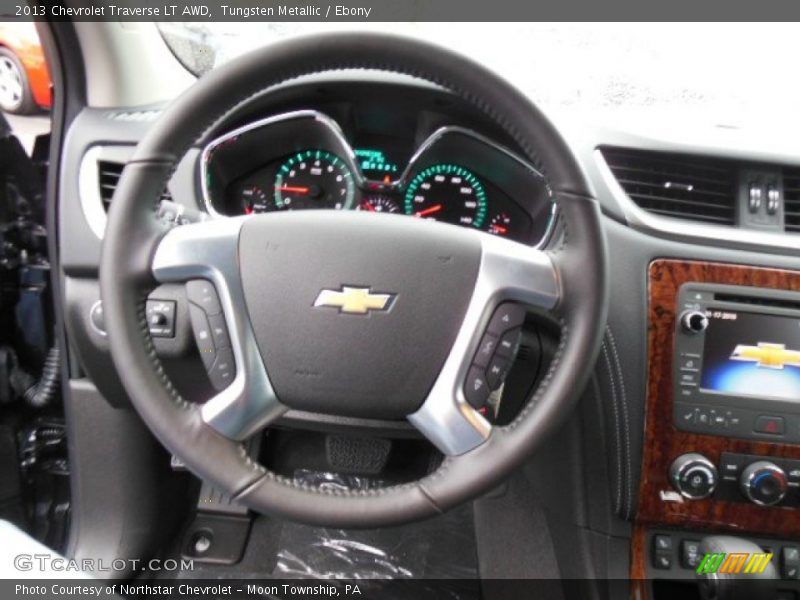 Tungsten Metallic / Ebony 2013 Chevrolet Traverse LT AWD
