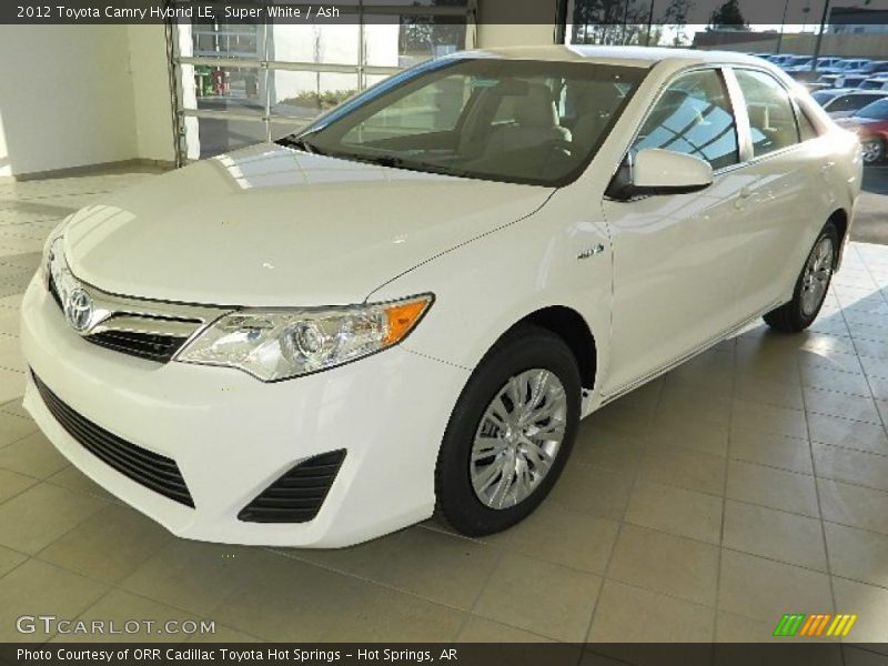 Super White / Ash 2012 Toyota Camry Hybrid LE