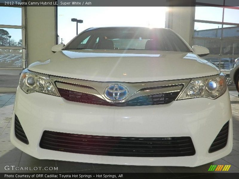 Super White / Ash 2012 Toyota Camry Hybrid LE