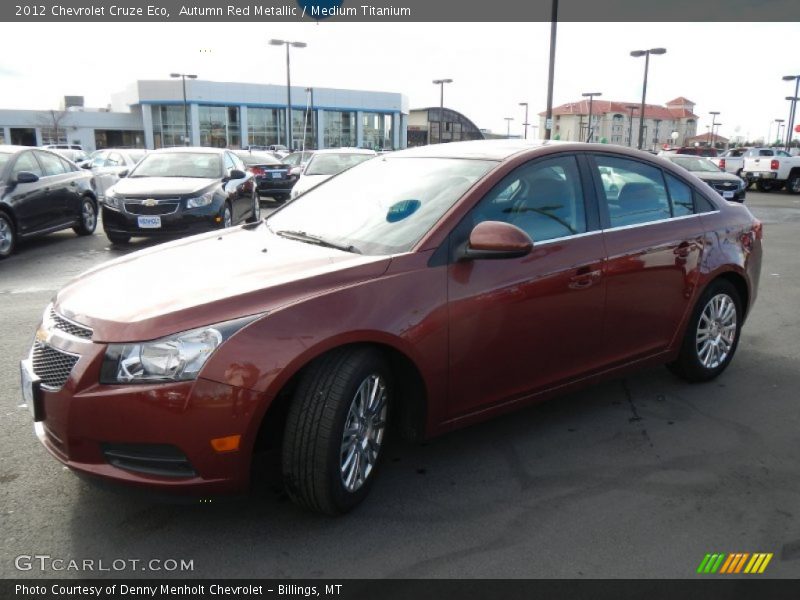 Autumn Red Metallic / Medium Titanium 2012 Chevrolet Cruze Eco