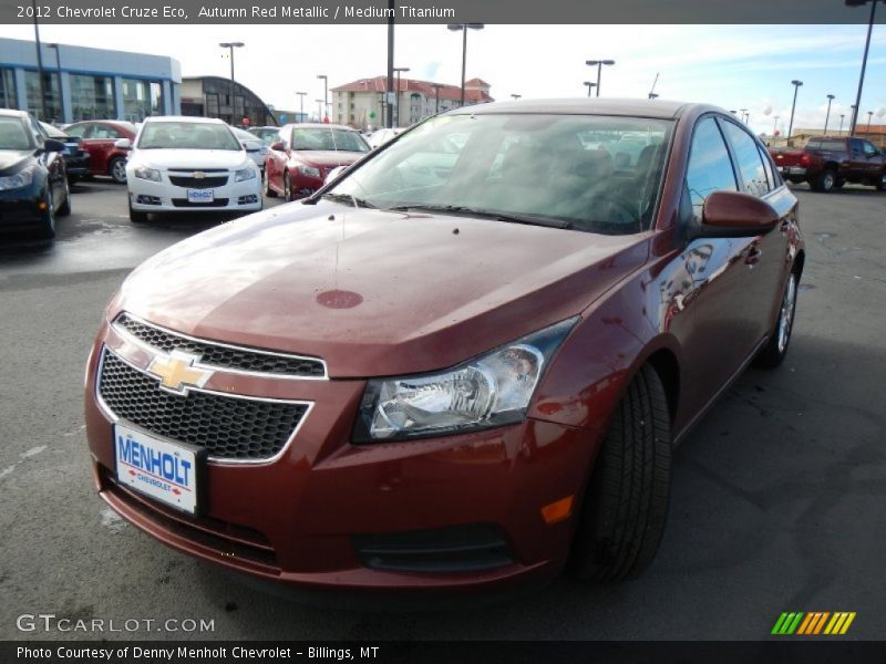 Autumn Red Metallic / Medium Titanium 2012 Chevrolet Cruze Eco