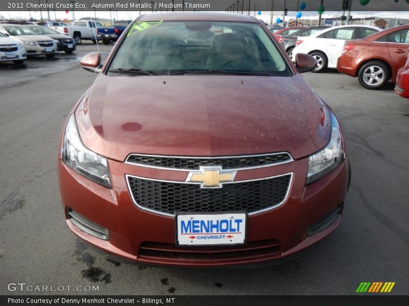 Autumn Red Metallic / Medium Titanium 2012 Chevrolet Cruze Eco
