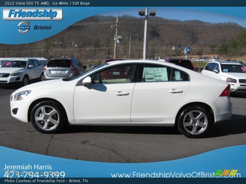 Ice White / Soft Beige 2013 Volvo S60 T5 AWD