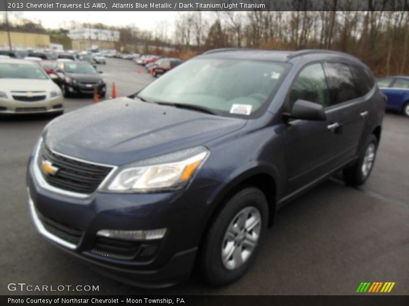 Atlantis Blue Metallic / Dark Titanium/Light Titanium 2013 Chevrolet Traverse LS AWD
