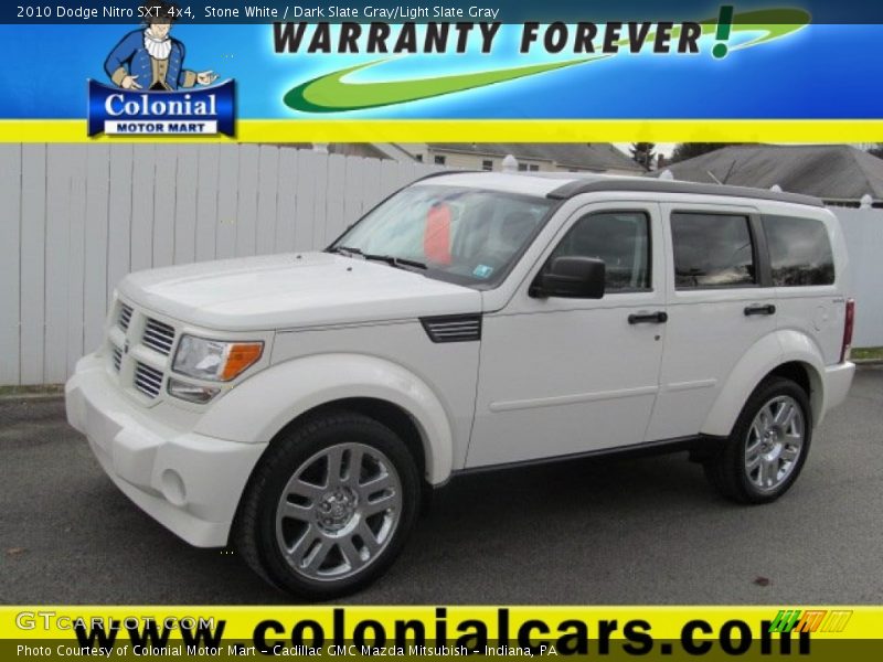Stone White / Dark Slate Gray/Light Slate Gray 2010 Dodge Nitro SXT 4x4