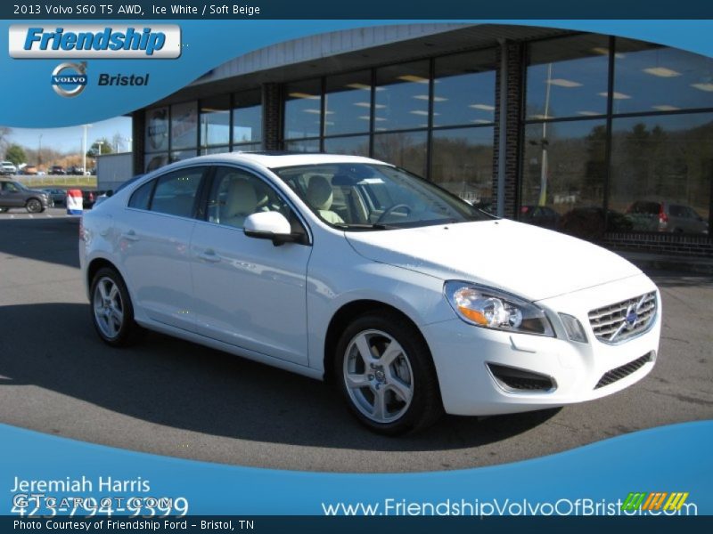 Ice White / Soft Beige 2013 Volvo S60 T5 AWD