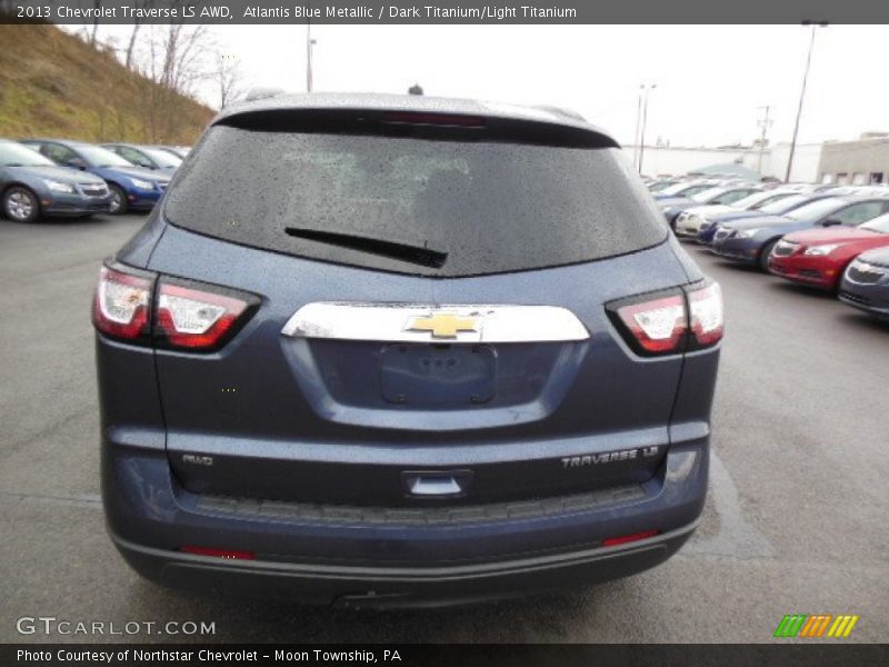 Atlantis Blue Metallic / Dark Titanium/Light Titanium 2013 Chevrolet Traverse LS AWD