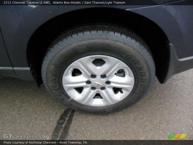 Atlantis Blue Metallic / Dark Titanium/Light Titanium 2013 Chevrolet Traverse LS AWD